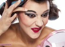 Riasan wajah yang salah