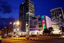 senayan city at night